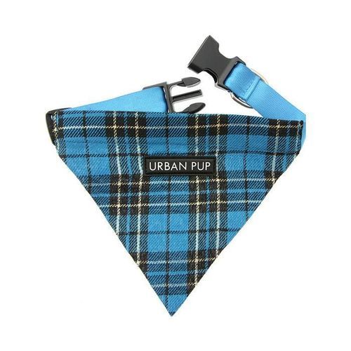 Urban Pup Bandana - Blue Tartan / L