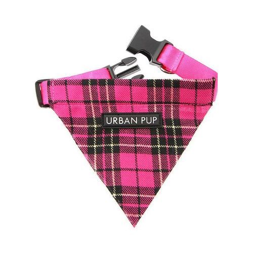 Urban Pup Bandana - Pink Tartan / M