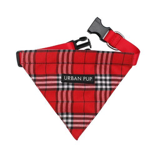 Urban Pup Bandana - Red Tartan / M