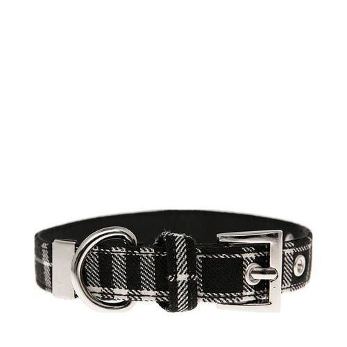 Urban Pup Halsband - Black Tartan / S
