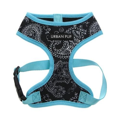 Urban Pup Harness - Black & Blue Paisley / XS