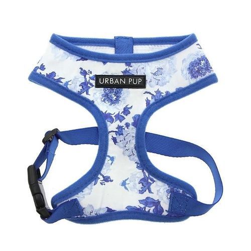 Urban Pup Harness - Blue Floral / M