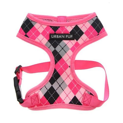 Urban Pup Harness - Pink Argyle / XL