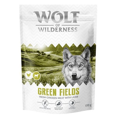 Wolf of Wilderness Adult "Green Fields" lamm & färsk kyckling - spannmålsfritt - 100 g