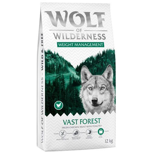 Wolf of Wilderness "Explore The Vast Forests" Weight Management - spannmålsfritt - 12 kg nytt recept