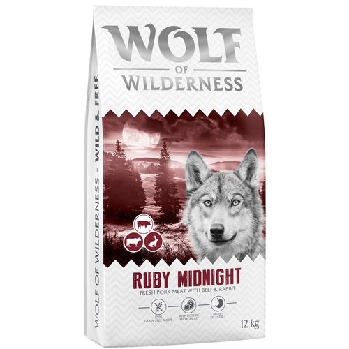 Wolf of Wilderness "Ruby Midnight" nötkött & kanin - spannmålsfritt - 12 kg nytt recept