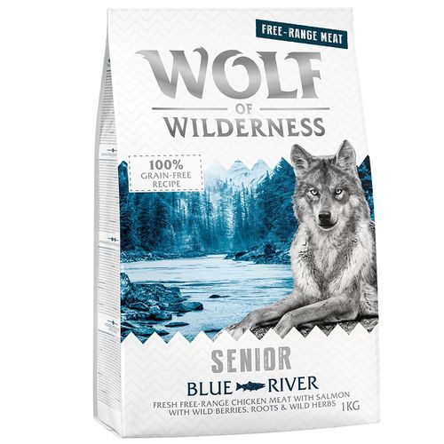 Wolf of Wilderness Senior Blue River - Free Range Chicken & Salmon - 1 kg