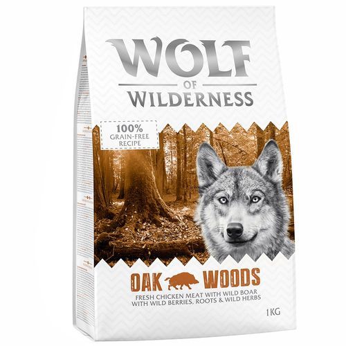 1 kg Wolf of Wilderness torrfoder till prova-på-pris! - Oak Woods - Wild Boar