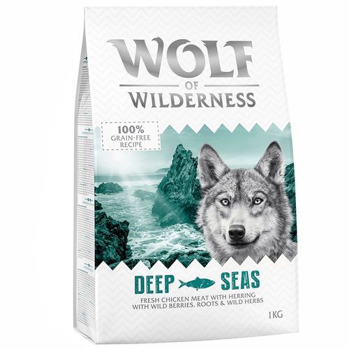 Wolf of Wilderness Adult "Deep Seas" med sill & färsk kyckling - spannmålsfritt - 1 kg