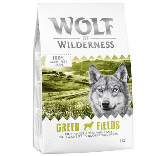 Wolf of Wilderness Adult "Green Fields" lamm & färsk kyckling - spannmålsfritt - 1 kg