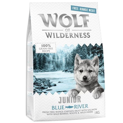 Wolf of Wilderness Junior Blue River - Free Range Chicken & Salmon - 1 kg