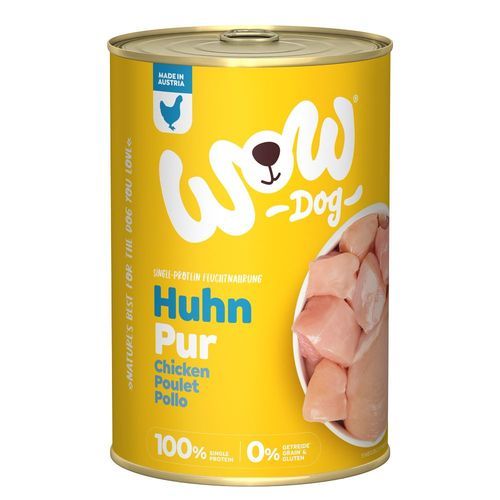 Ekonomipack: WOW Pur 24 x 400 g - Kyckling