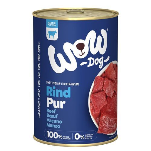 Ekonomipack: WOW Pur 24 x 400 g - Nötkött