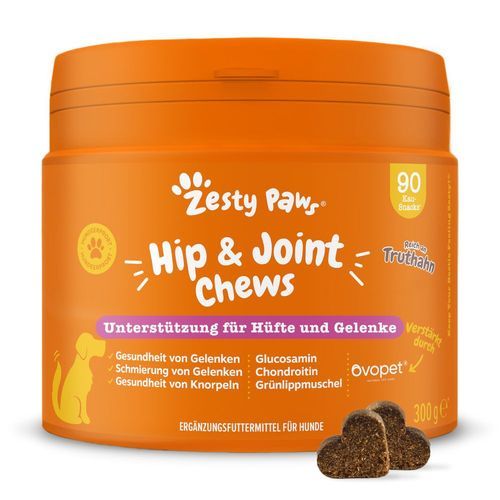 Zesty Paws Hip & Joint Chews kalkon - 90 tuggtabletter