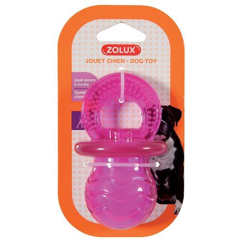 Zolux Pop napp hundleksak, rosa - L 6 x B 6 x H 10 cm