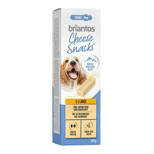 Briantos Cheese Snack för hundar - Ekonomipack: Large (2 x 140 g)