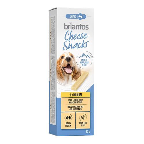 Briantos Cheese Snack för hundar - Ekonomipack: Medium (2 x 60 g)