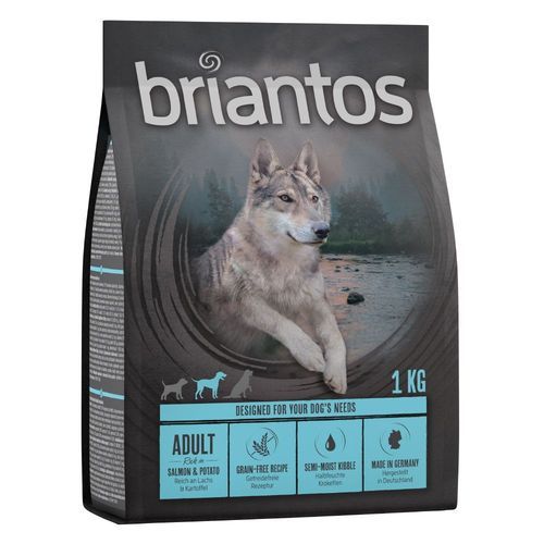 Briantos Grain Free Adult Lax & potatis - Ekonomipack: 4 x 1 kg