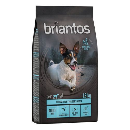 Briantos Grain Free Adult Mini Lax & potatis - 12 kg