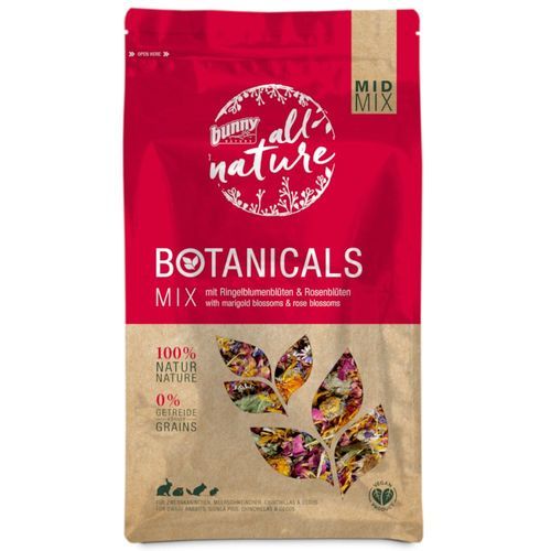 bunny All Nature Botanicals Mid Mix med ringblomma & rosenblommor - 130 g