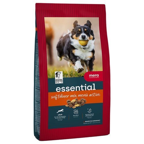Ekonomipack: 2 x 12,5 kg Mera essential hundfoder - essential Softdiner
