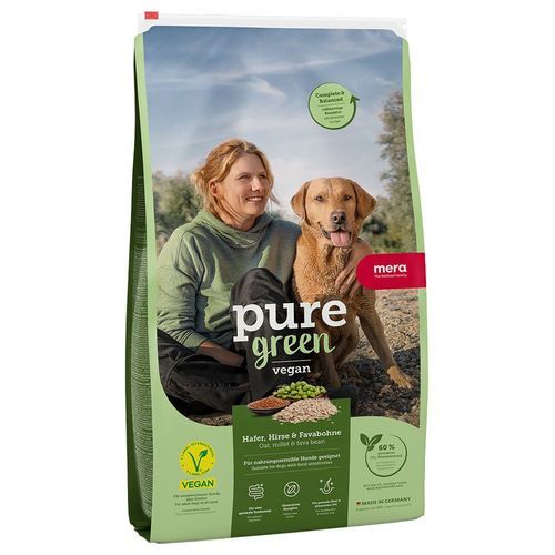 mera pure green Adult vegan havre, hirs och favabönor - 10 kg