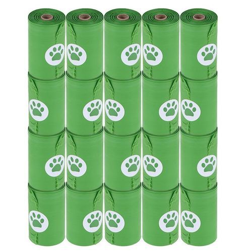 Biologiskt nedbrytbara bajspåsar - 20 rullar à 15 påsar