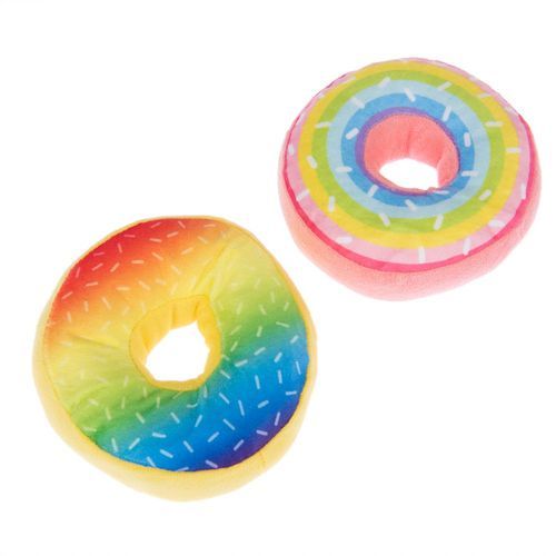 Squeaky Donuts Set hundleksak - 2-pack: Ø 14 cm